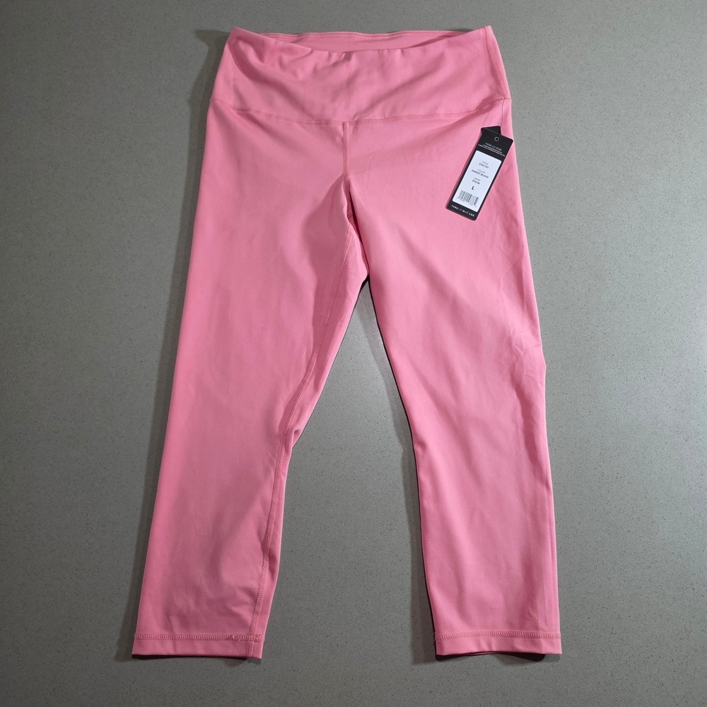 Yogalicious Lux High Rise Capri Leggings Sunset Blush Pink CY61741 Size L NWT